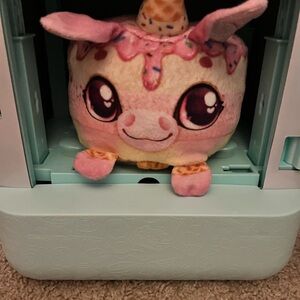 Pink and Cream Unicorn Plush Toy- 2 pack, Plush and fridge. Cookeez Makery